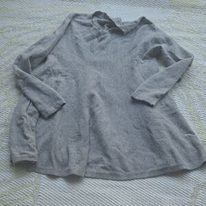 Cozy Gray Long Sleeve Flare Bottom Sweater Dress